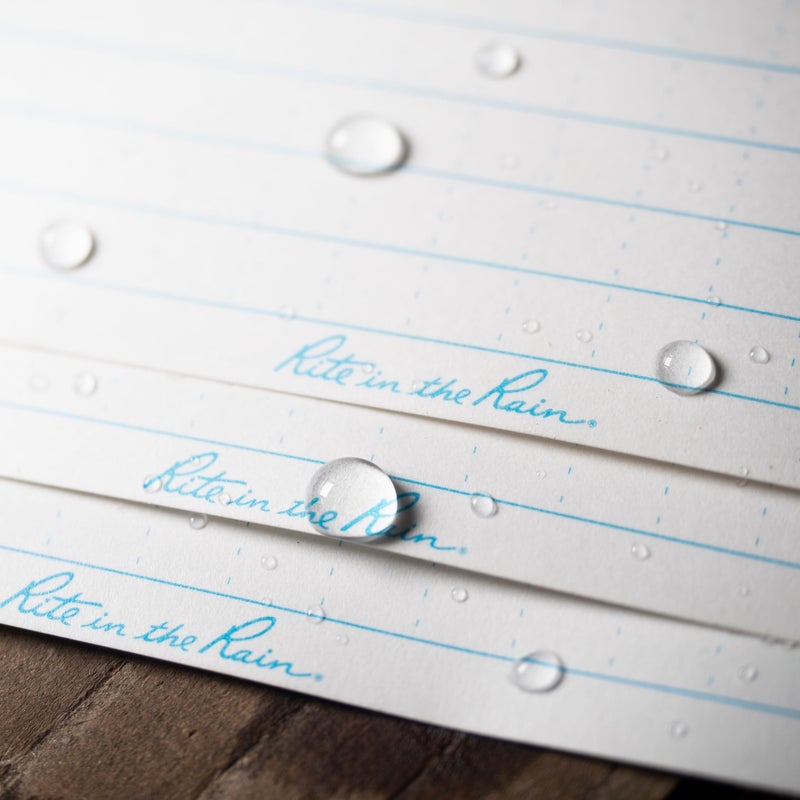 Rite In The Rain Weatherproof Index Cards, 3" x 5", Universal Pattern, White (No. 191) - Image 5